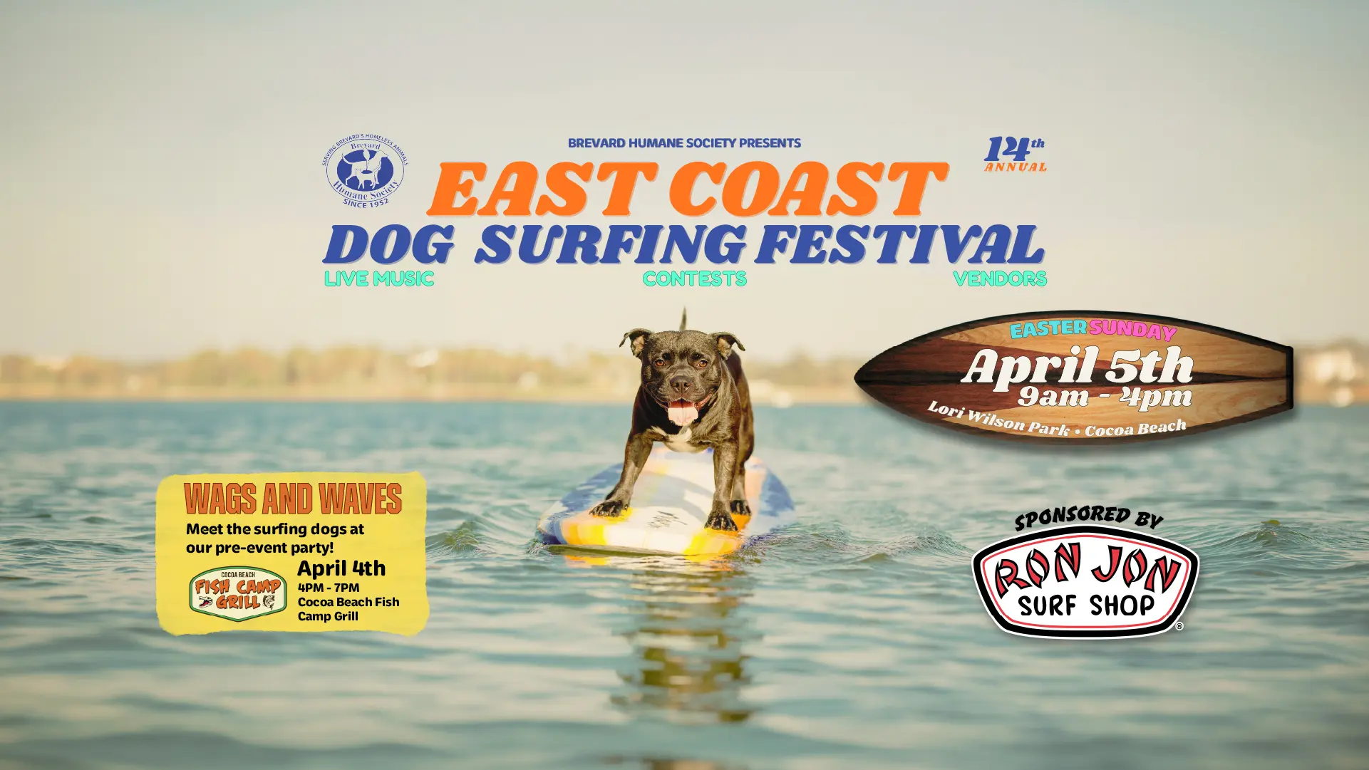 14th Annual East Coast Dog Surfing Festival